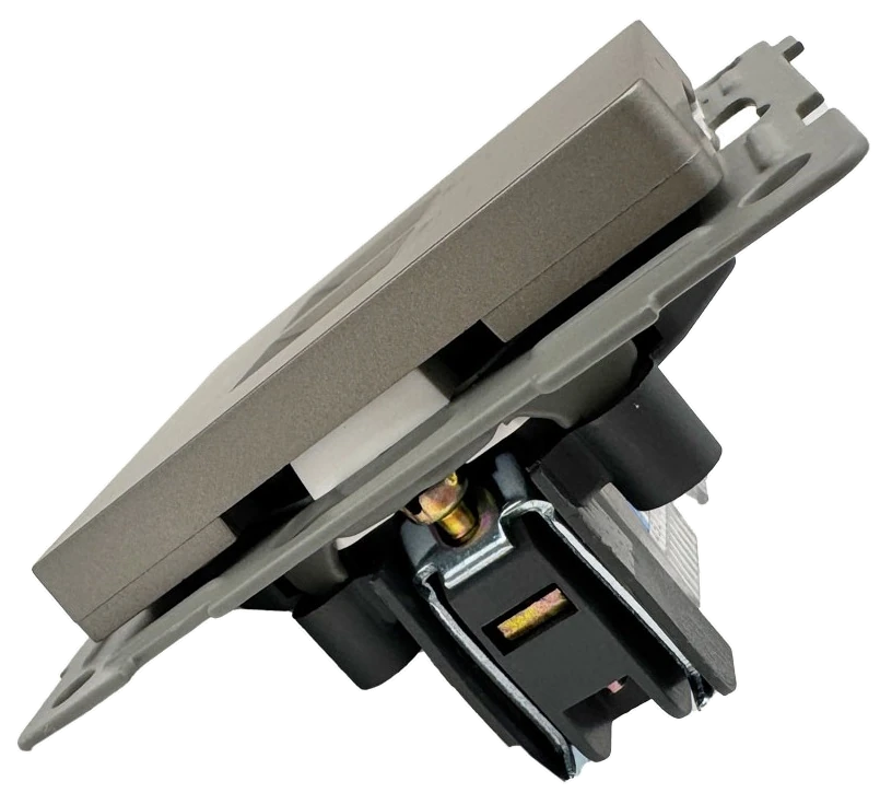 Розетка RJ45 2-я серая Софт-тач